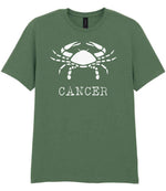 Cancer t-shirt in military green