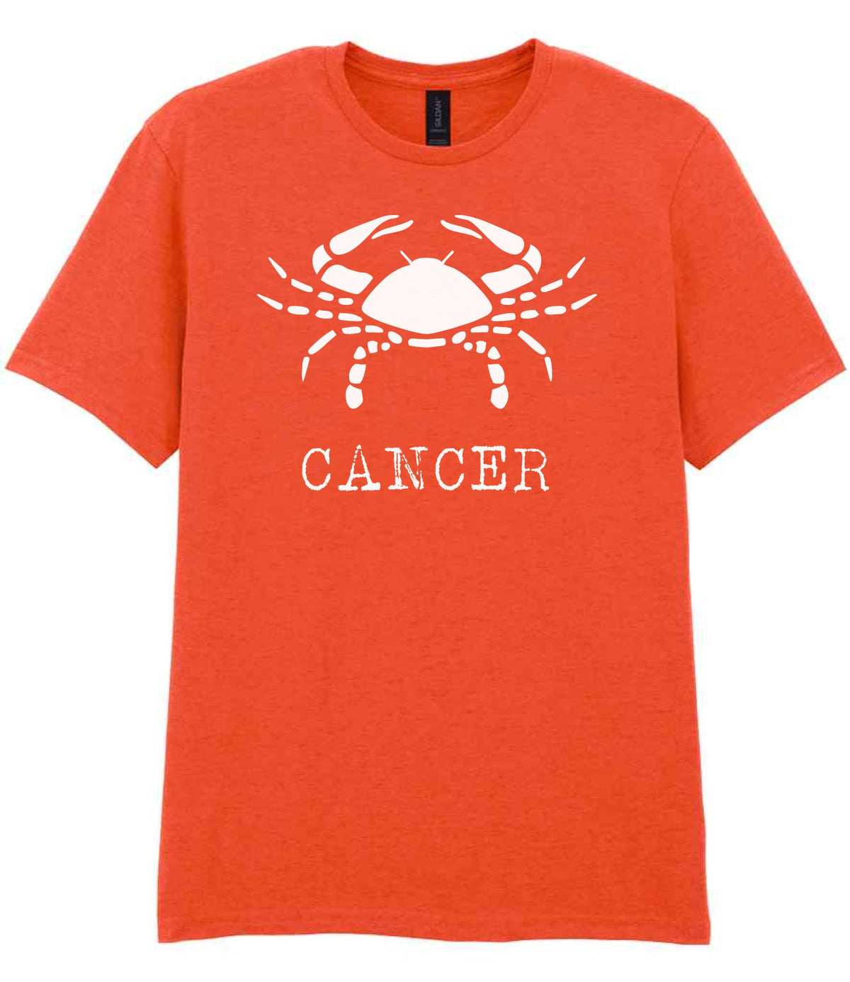 Cancer t-shirt in orange