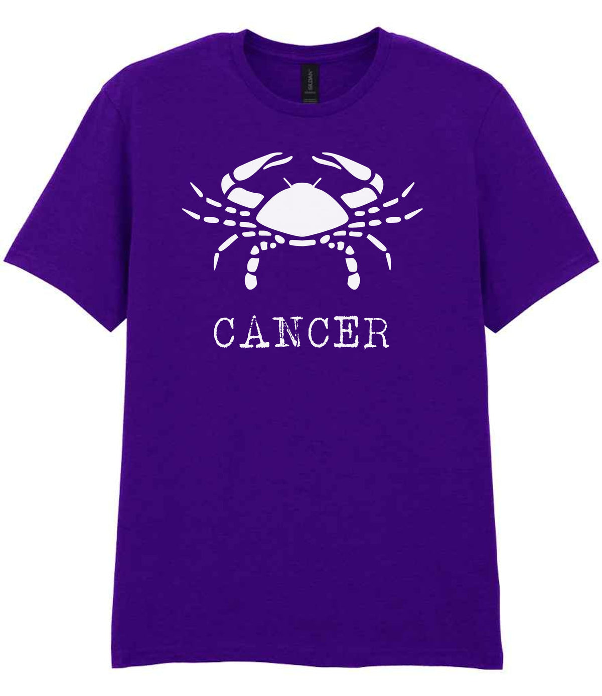 Cancer t-shirt in purple