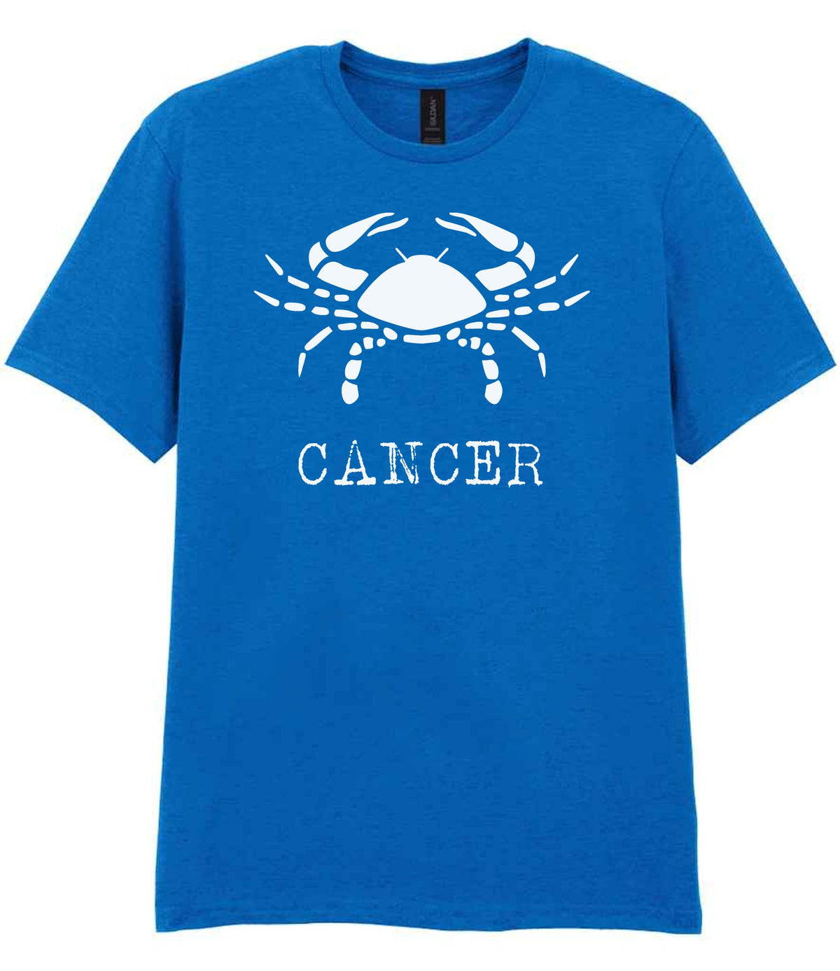 Cancer t-shirt in royal blue