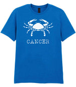 Cancer t-shirt in royal blue