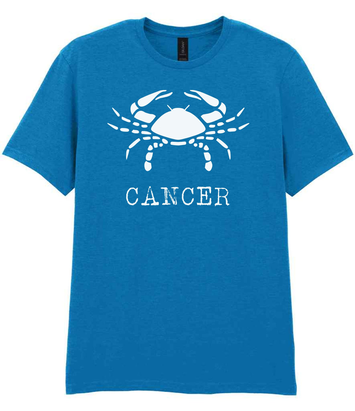 Cancer t-shirt in sapphire blue