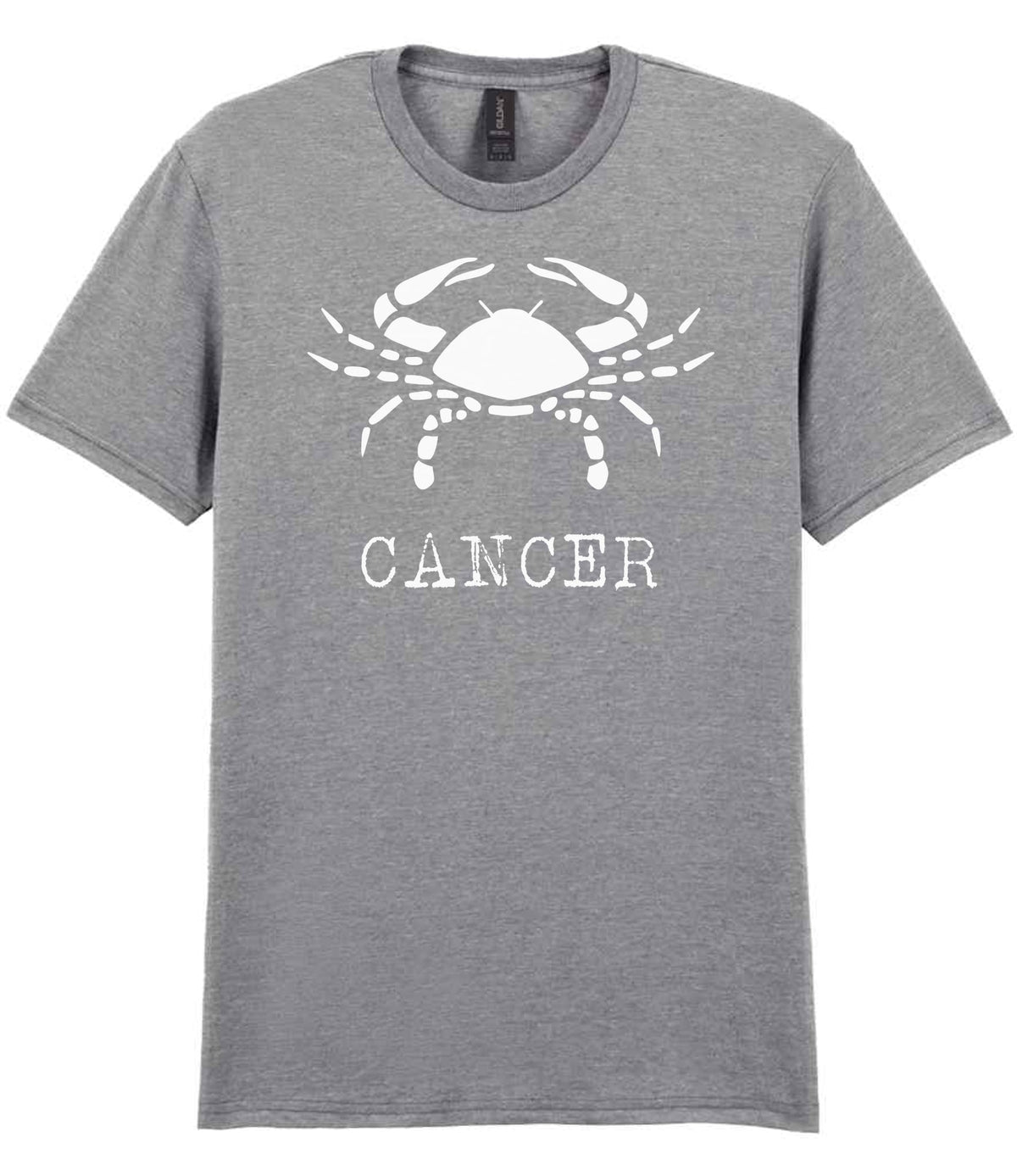 Cancer t-shirt in sport grey