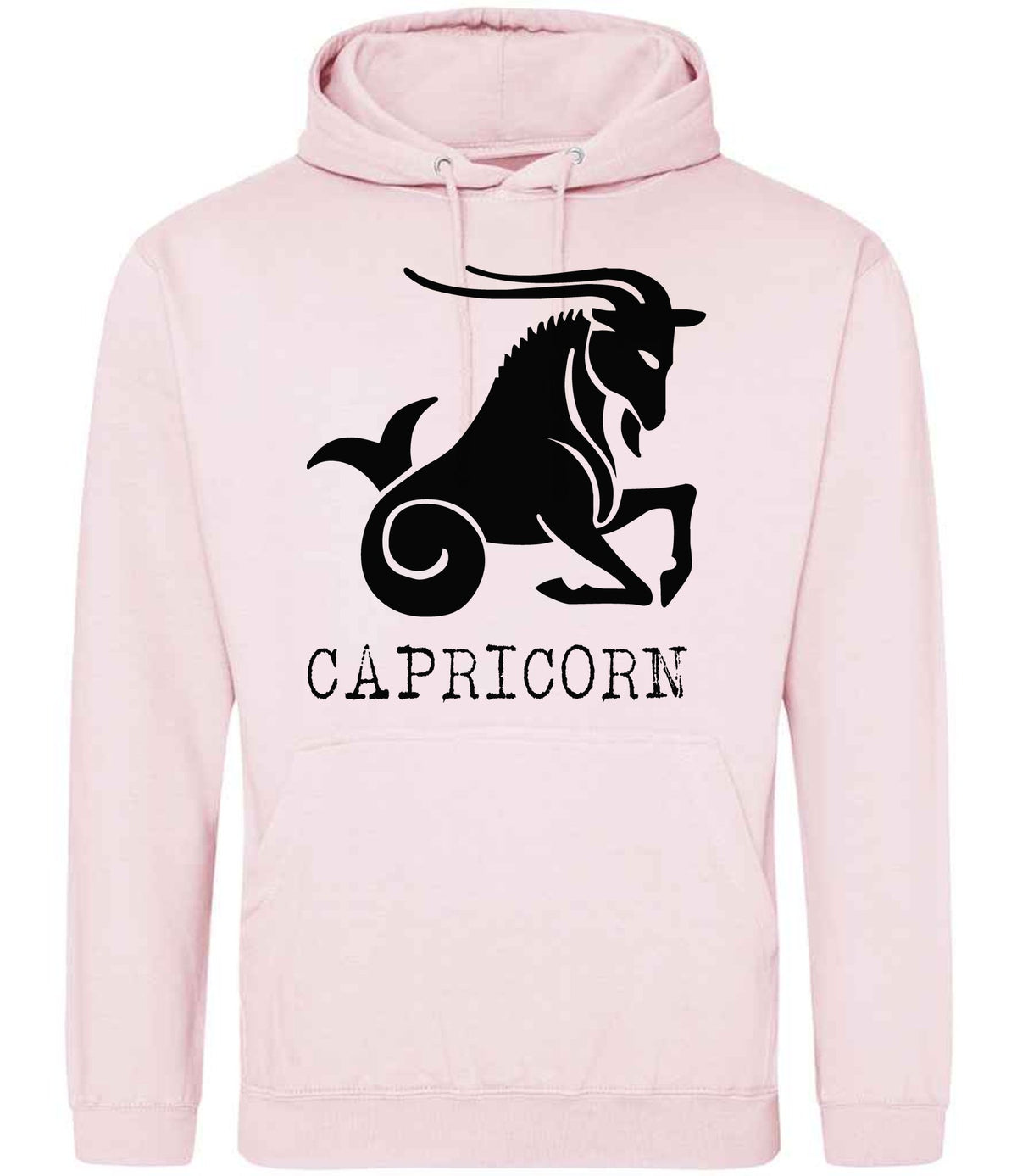 Capricorn hoodie in baby pink