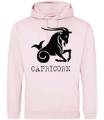 Capricorn hoodie in baby pink