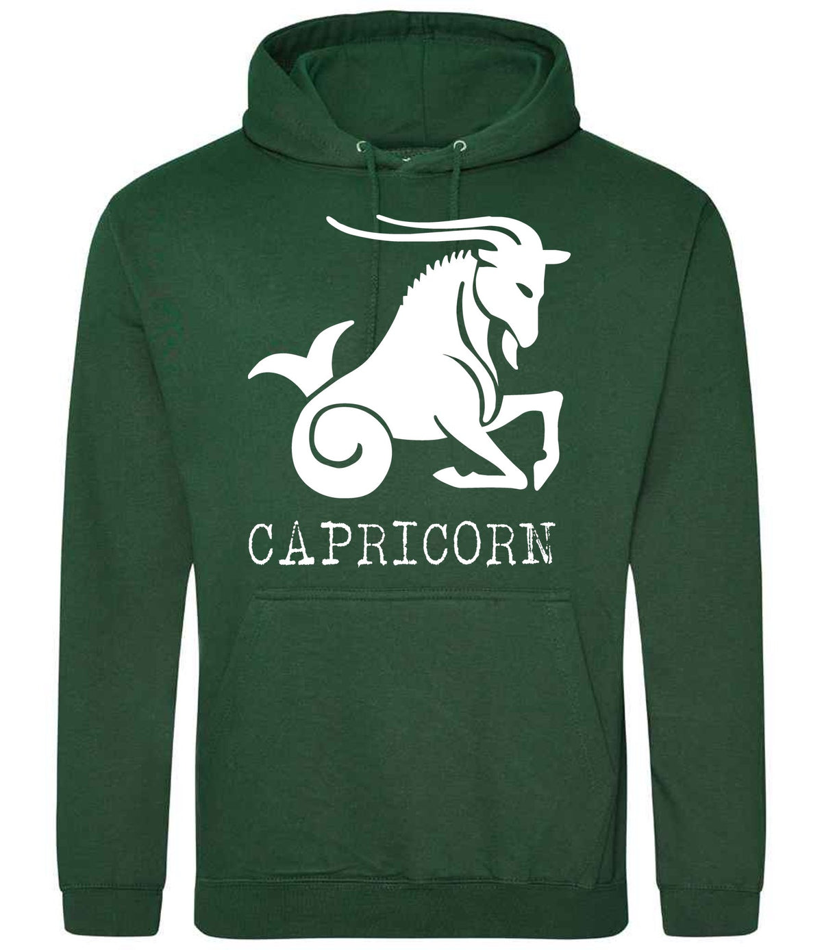 Capricorn hoodie in bottle green