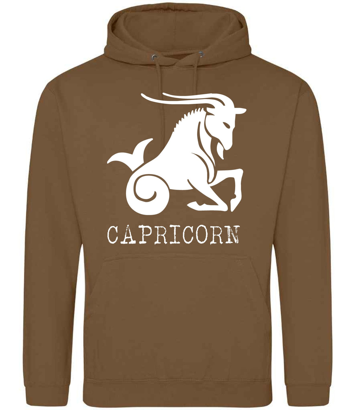 Capricorn hoodie in caramel toffee