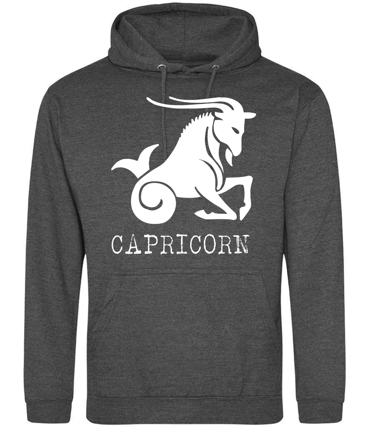 Capricorn hoodie in charcoal