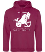 Capricorn hoodie in cranberry