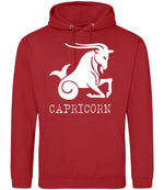 Capricorn hoodie in fire red