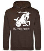 Capricorn hoodie in hot chocolate
