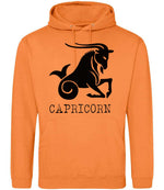 Capricorn hoodie in light orange