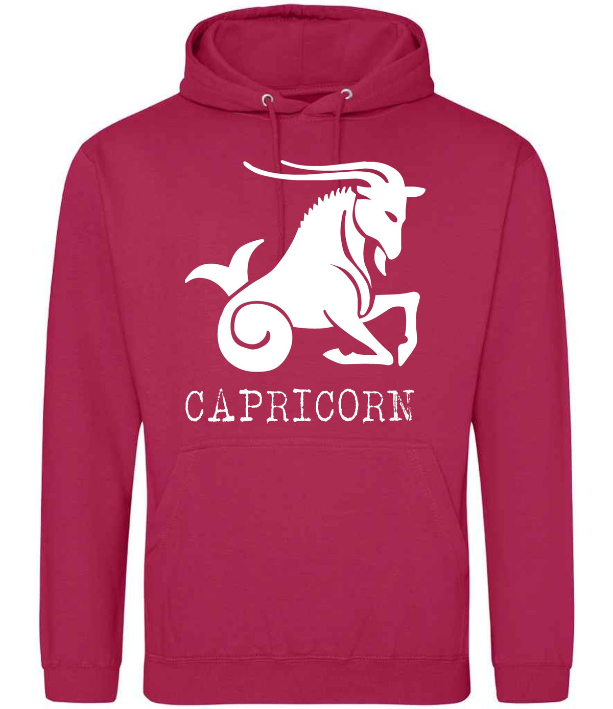 Capricorn hoodie in lipstick pink