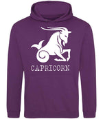 Capricorn hoodie in magenta magic