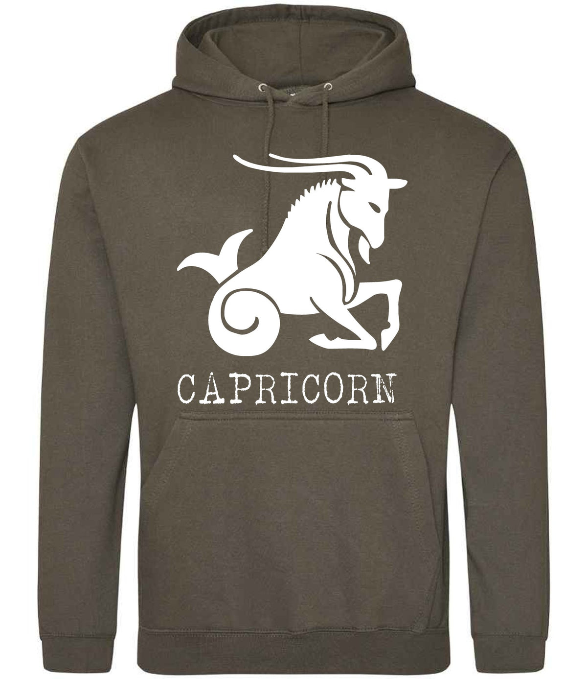 Capricorn hoodie in olive green