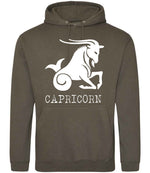 Capricorn hoodie in olive green