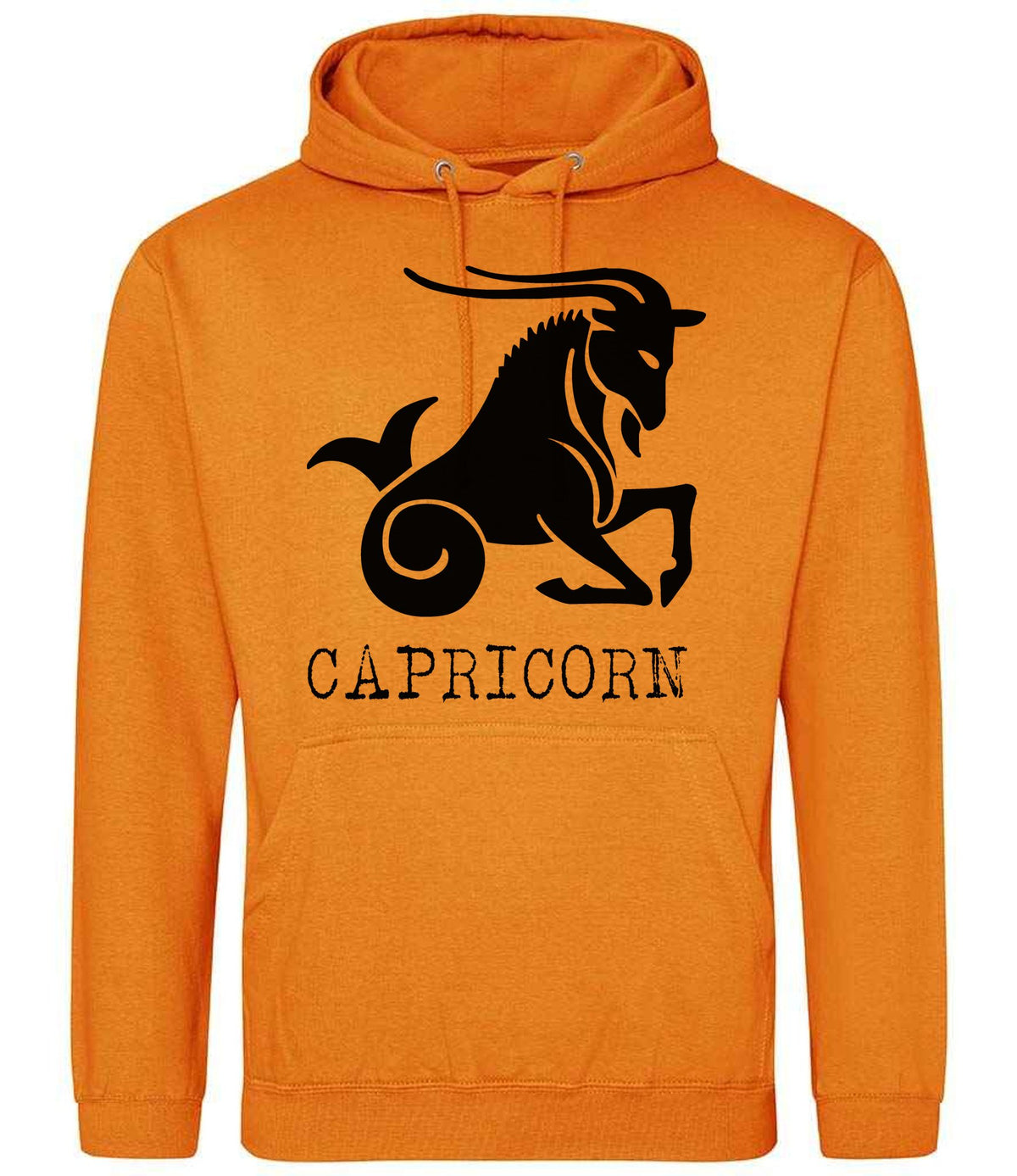 Capricorn hoodie in pumpkin pie