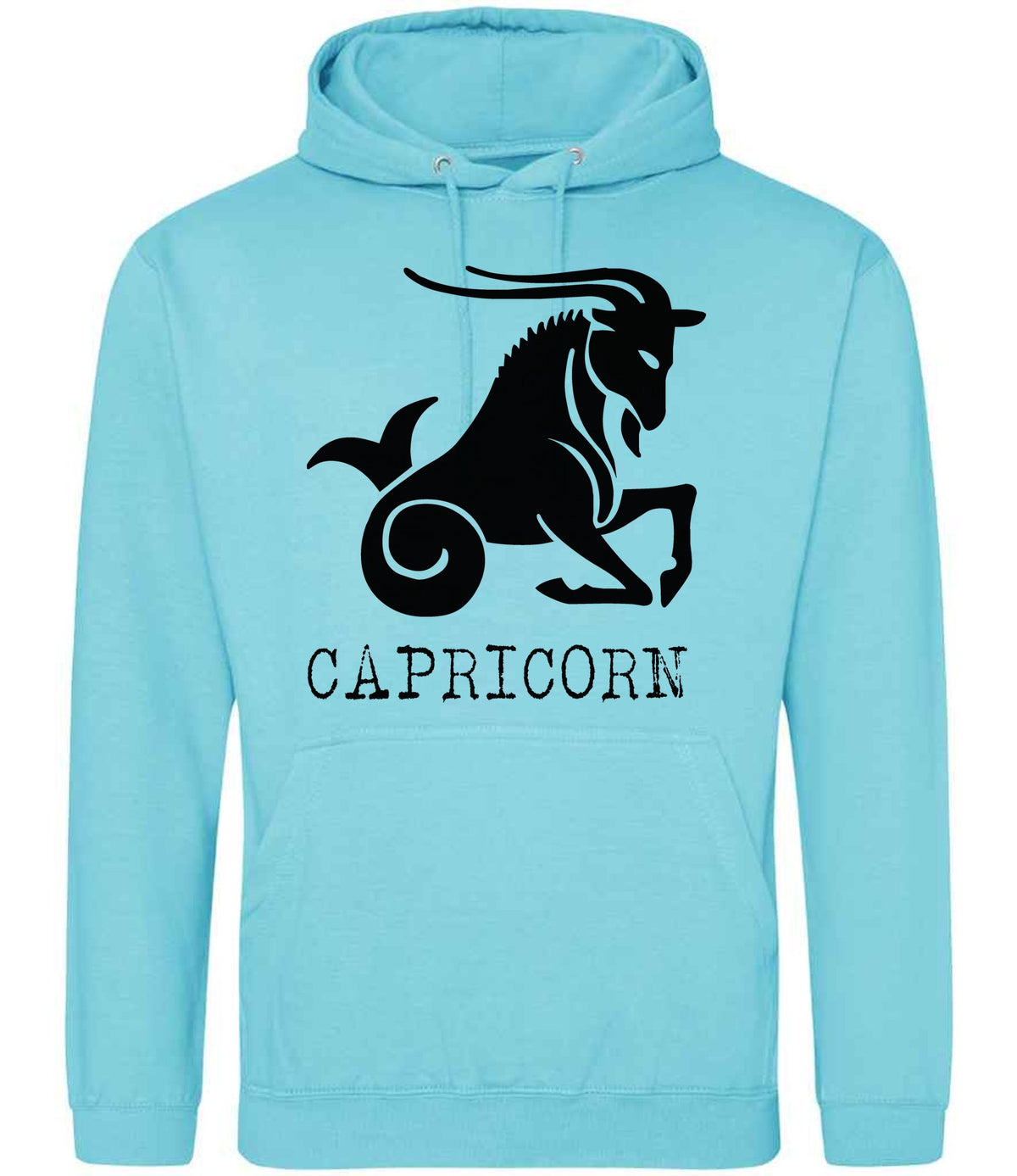 Capricorn hoodie in turquoise surf