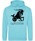 Capricorn hoodie in turquoise surf