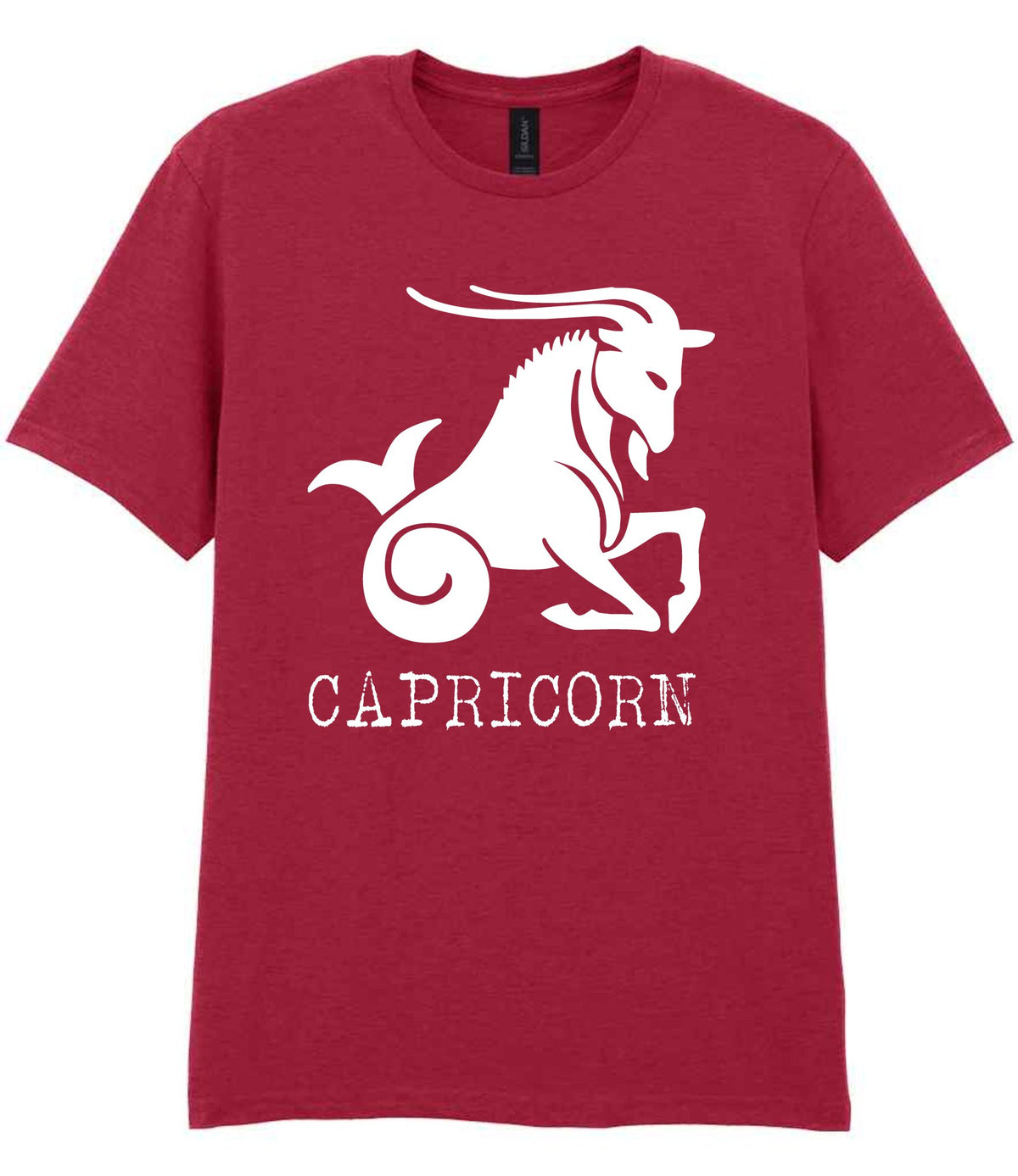 Capricorn t-shirt in cardinal red