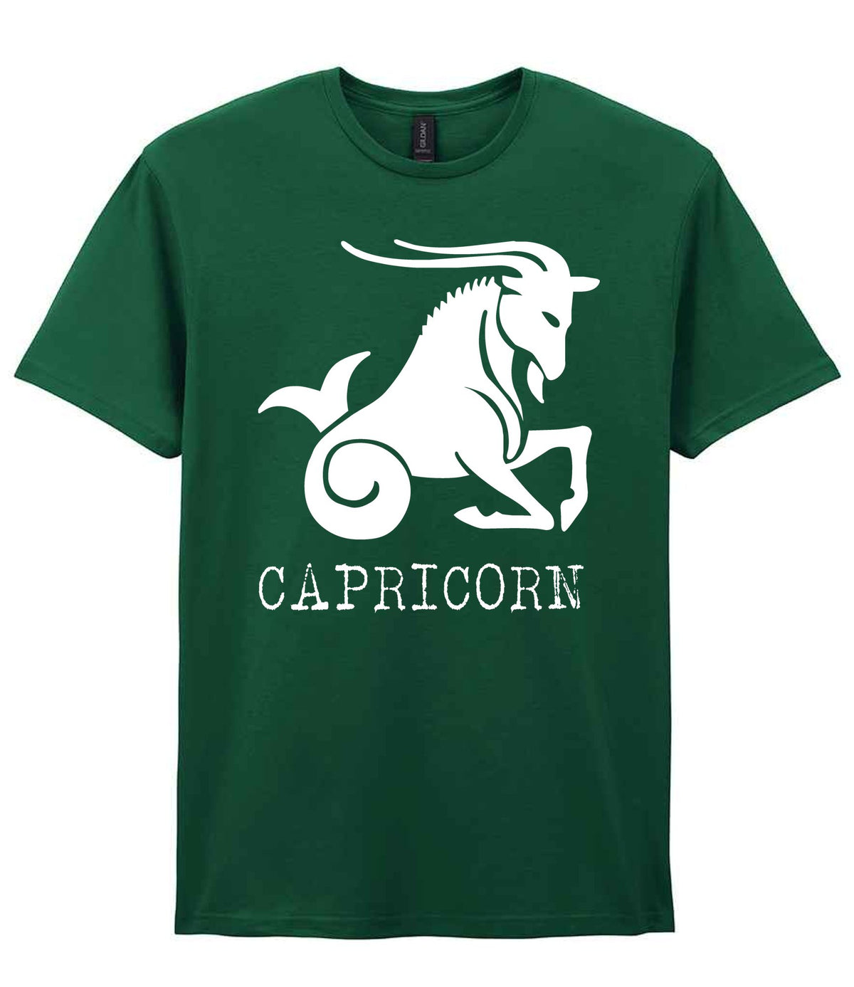 Capricorn t-shirt in fan dark green