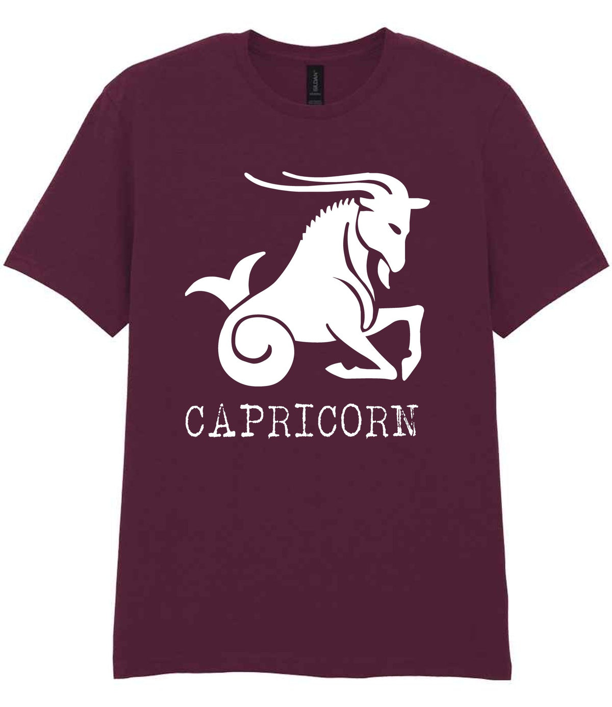 Capricorn t-shirt in maroon