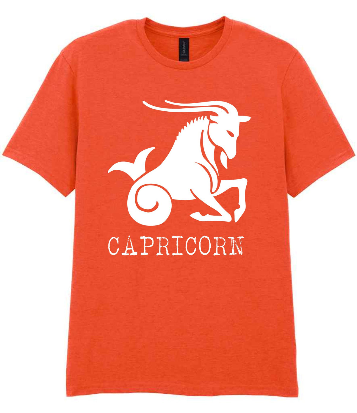 Capricorn t-shirt in orange