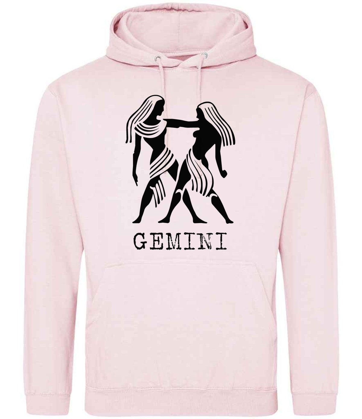 Gemini hoodie in baby pink