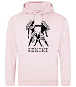 Gemini hoodie in baby pink