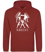 Gemini – Unisex Hoodie in Brick Red