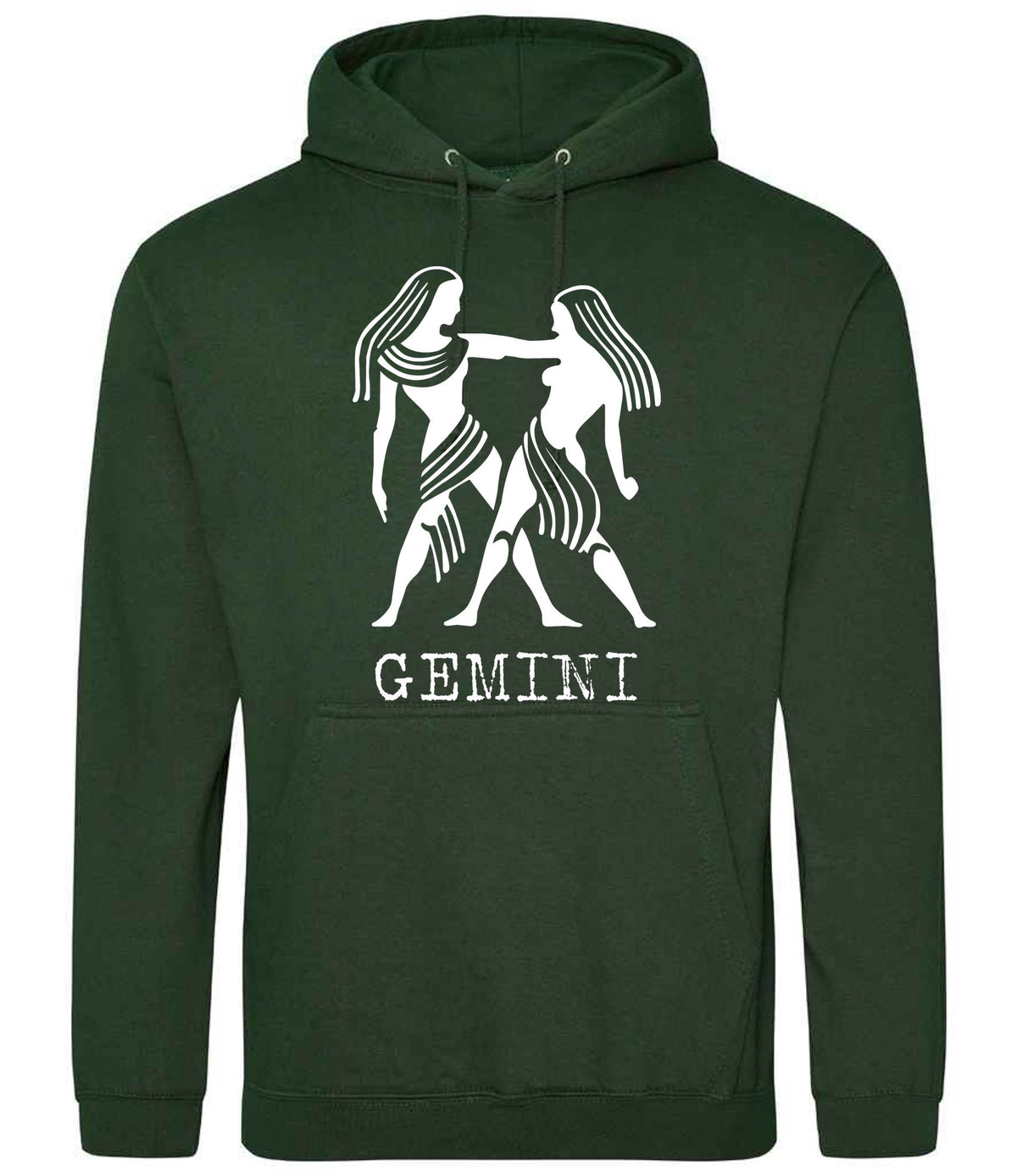 Gemini hoodie in forest green
