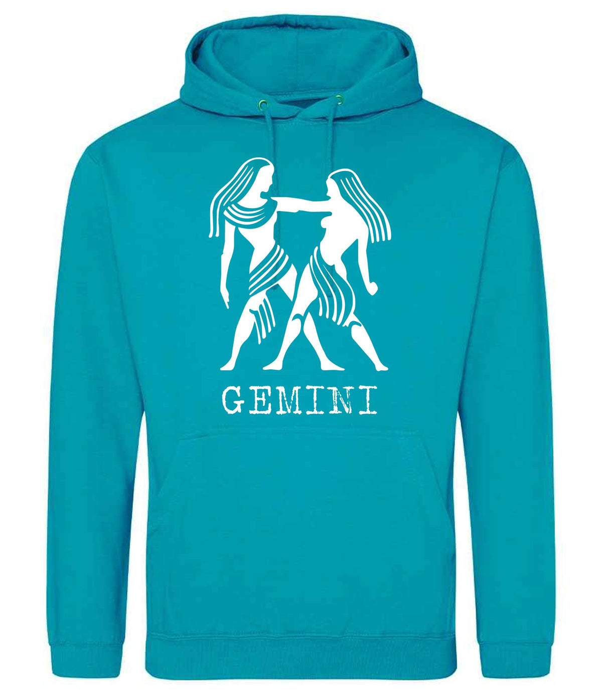 Gemini hoodie in lagoon blue