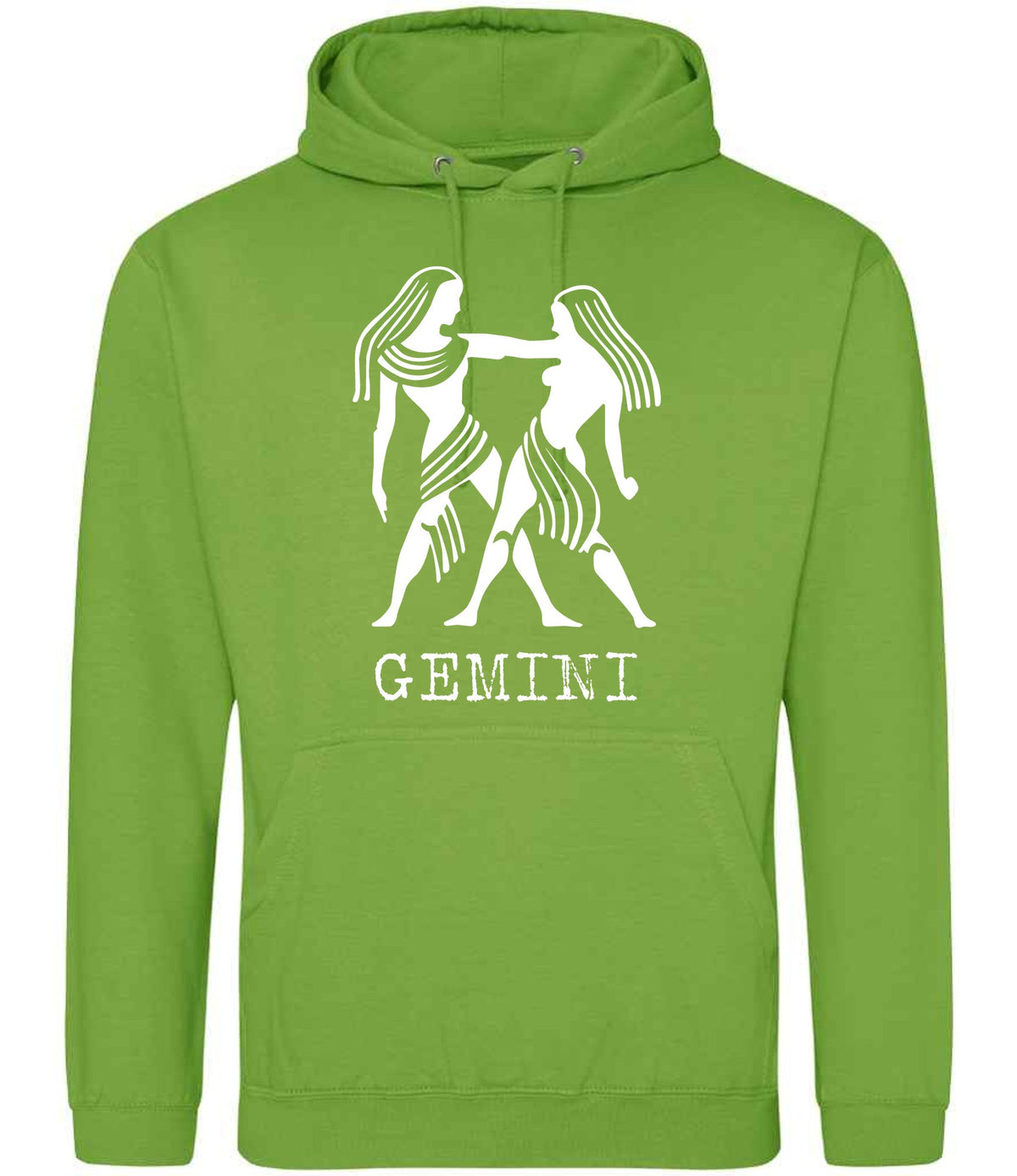 Gemini hoodie in lime green