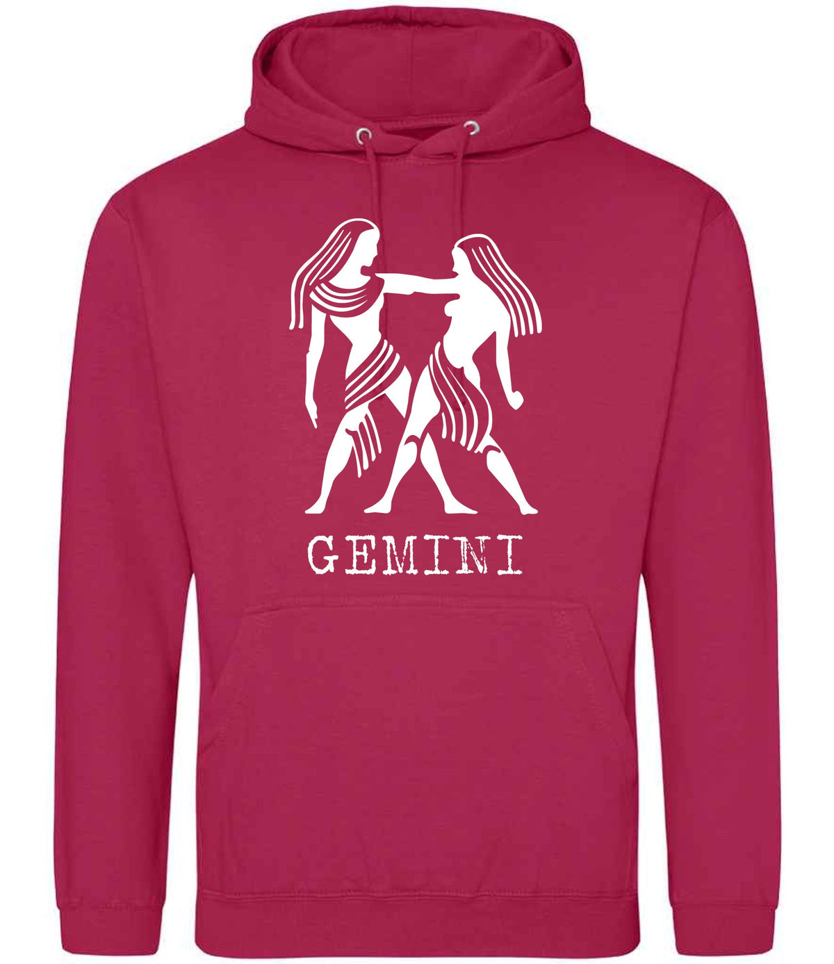 Gemini hoodie in lipstick pink