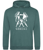 Gemini hoodie in moss green