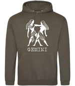 Gemini hoodie in olive green