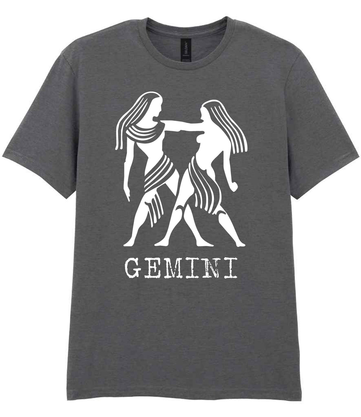 Gemini t-shirt in charcoal