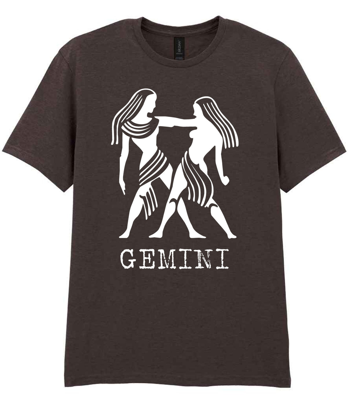 Gemini t-shirt in dark chocolate