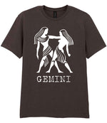 Gemini t-shirt in dark chocolate