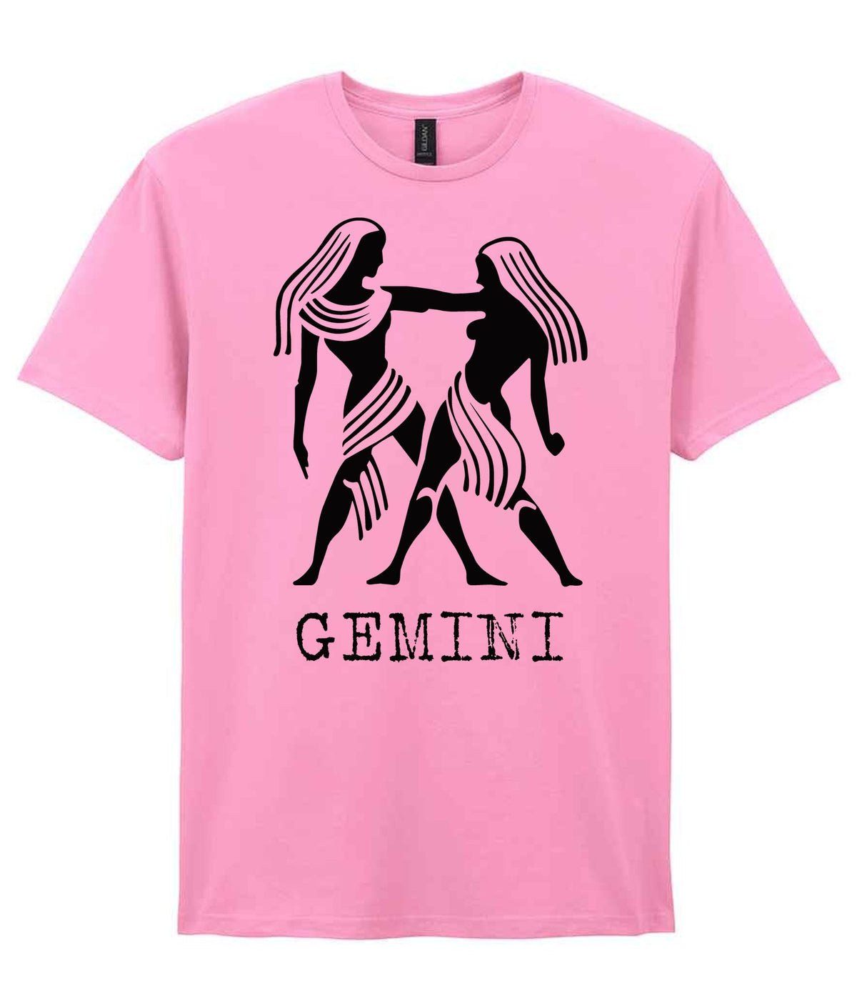 Gemini t-shirt in fan candy pink
