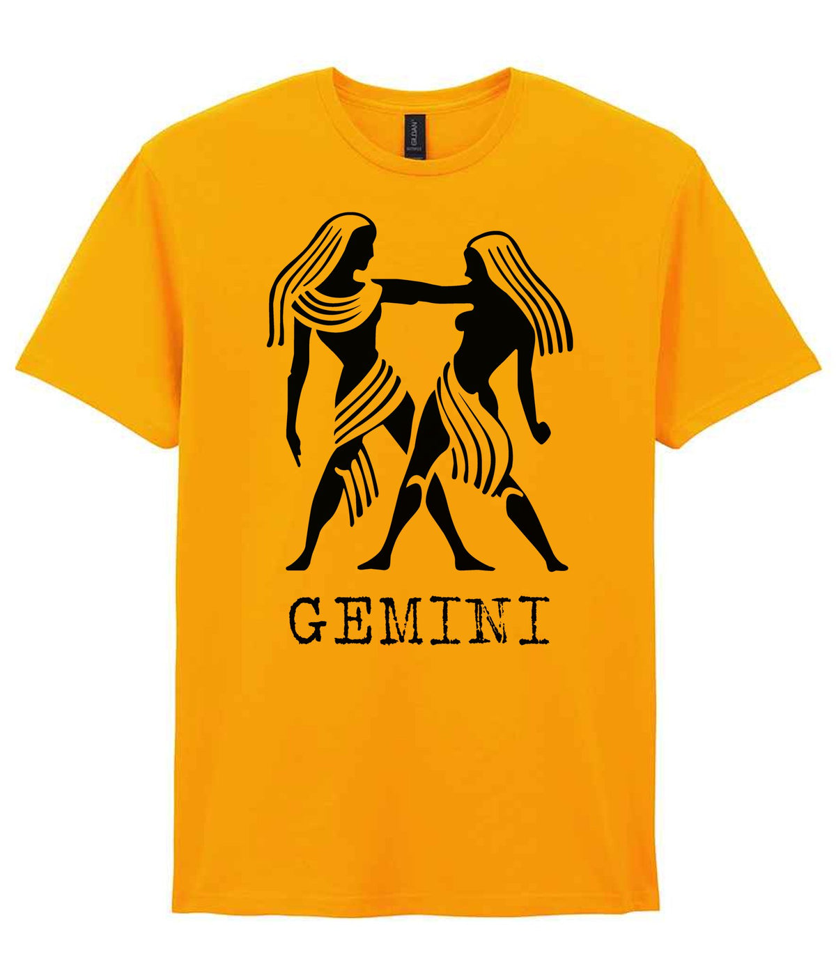 Gemini t-shirt in gold