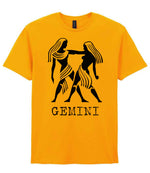 Gemini t-shirt in gold