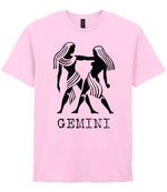 Gemini t-shirt in light pink