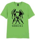 Gemini t-shirt in lime green
