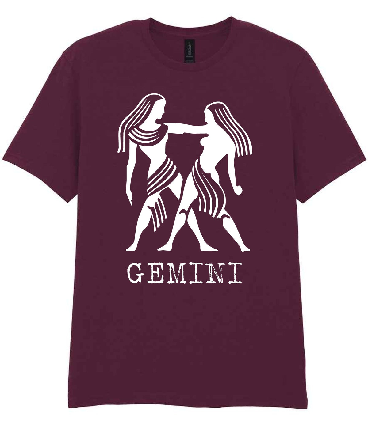Gemini t-shirt in maroon