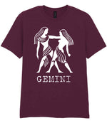 Gemini t-shirt in maroon
