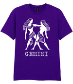 Gemini t-shirt in purple