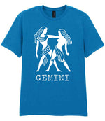 Gemini t-shirt in sapphire blue