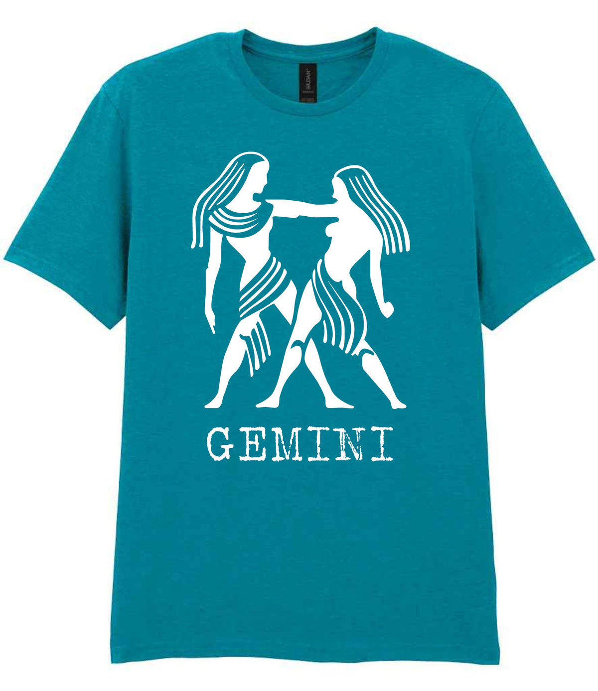 Gemini t-shirt in tropical blue