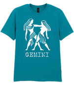 Gemini t-shirt in tropical blue